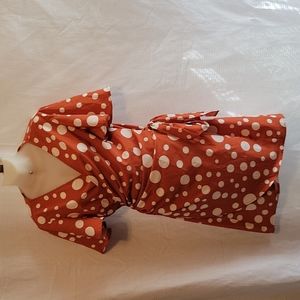 Colorting Polkadot Wrap Dress